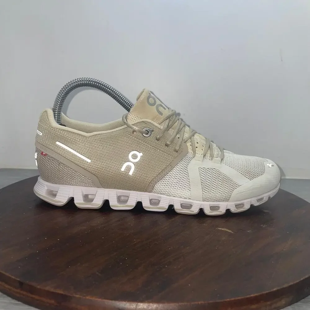On Cloud 5 Women's Athletic Running Sneakers Shoes Cream/Sand Comfort Size 7.5